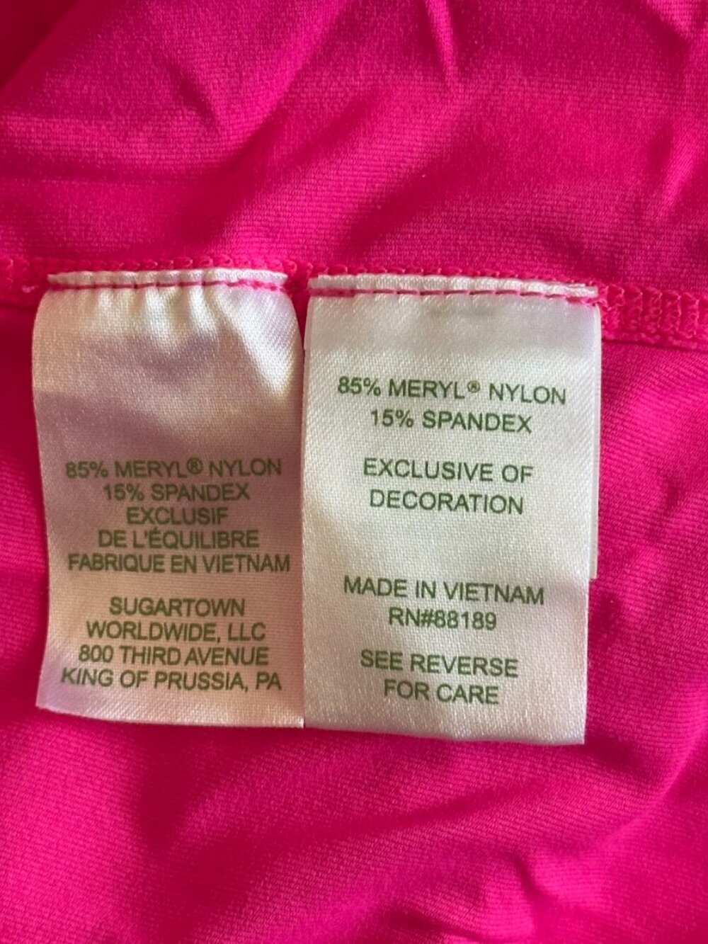 Lilly Pulitzer Justine 1/2 Zip Athletic Performance Jacket Pink. Large. - Picture 6 of 8